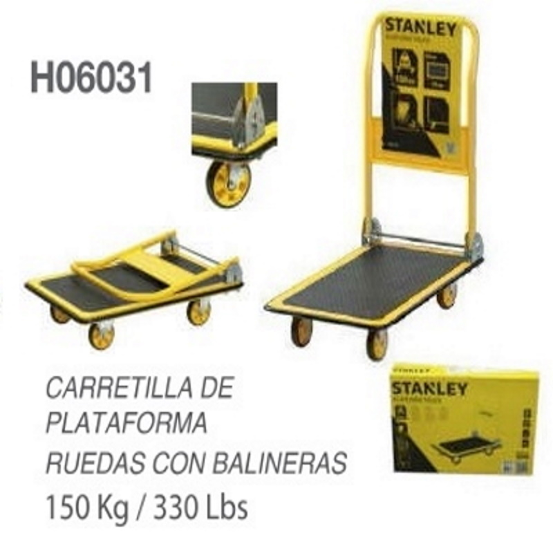 Carretilla de carga Plataforma Plegable Capacidad 150 Kilogramos – Do it  Center